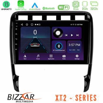 Bizzar xt2 Series 4core Android13 2+32gb Porsche Cayenne 2003-2010 Navigation Multimedia Tablet 9 u-xt2-Pc0956