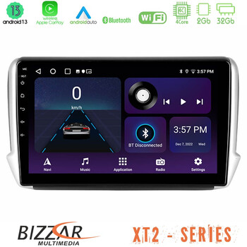 Bizzar xt2 Series 4core Android13 2+32gb Peugeot 208/2008 Navigation Multimedia Tablet 10 u-xt2-Pg0164