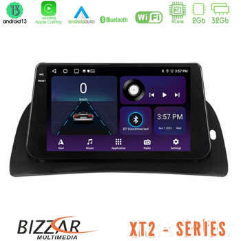Bizzar xt2 Series 4core Android13 2+32gb Renault Kangoo 2013-2018 Navigation Multimedia Tablet 9 u-xt2-Rn1027