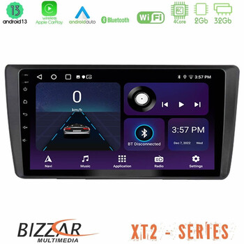 Bizzar xt2 Series Skoda Octavia 2004-2012 4core Android13 2+32gb Navigation Multimedia Tablet 9″ u-xt2-Sk1914