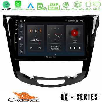 Cadence qg Series 8core Android13 4+64gb Nissan Qashqai j11 (Auto A/c) Navigation Multimedia Tablet 10 u-qg-Ns0004a