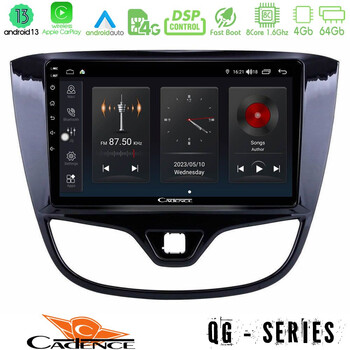 Cadence qg Series 8core Android13 4+64gb Opel Karl 2017-2019 Navigation Multimedia Tablet 9 u-qg-Op1060