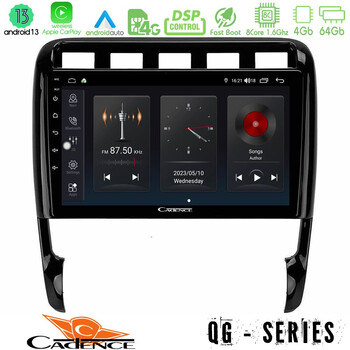 Cadence qg Series 8core Android13 4+64gb Porsche Cayenne 2003-2010 Navigation Multimedia Tablet 9 u-qg-Pc0956
