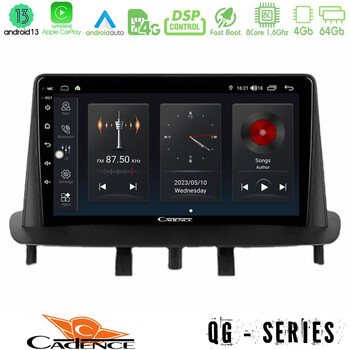 Cadence qg Series 8core Android13 4+64gb Renault Megane 3 2009-2013 Navigation Multimedia Tablet 9 u-qg-Rn0718