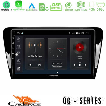 Cadence qg Series 8core Android13 4+64gb Skoda Octavia 7 Navigation Multimedia Tablet 10 u-qg-Sk007