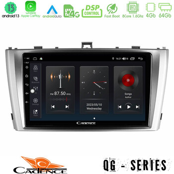 Cadence qg Series 8core Android13 4+64gb Toyota Avensis t27 Navigation Multimedia Tablet 9 u-qg-Ty0864