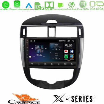 Cadence x Series Nissan Pulsar 2015-2018 8core Android12 4+64gb Navigation Multimedia Tablet 9 u-x-Ns2244