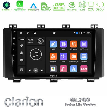 Clarion Gl700 Lite Series 8core Android11 2+32gb Seat Ateca 2017-2021 Navigation Multimedia Tablet 9 με Carplay &Amp; Android Auto u-G72l-St015n