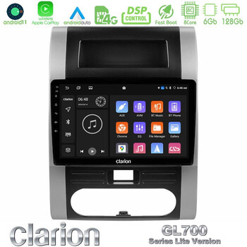 Clarion Gl700 Lite Series 8core Android11 6+128gb Nissan x-Trail t31 Navigation Multimedia Tablet 10 με Carplay &Amp; Android Auto u-G76l-Ns0223