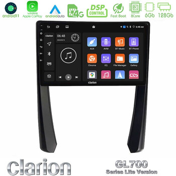 Clarion Gl700 Lite Series 8core Android11 6+128gb Porsche 911/cayman/boxster Navigation Multimedia Tablet 9 με Carplay &Amp; Android Auto u-G76l-Pc2268