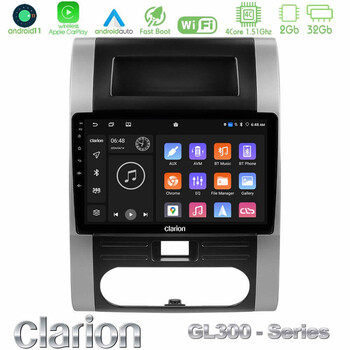 Clarion Gl300 Series 4core Android11 2+32gb Nissan x-Trail t31 Navigation Multimedia Tablet 10 με Carplay &Amp; Android Auto u-gl3-Ns0223