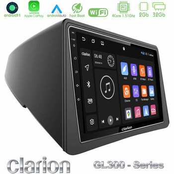 Clarion Gl300 Series 4core Android11 2+32gb Opel Mokka Navigation Multimedia Tablet 9 με Carplay &Amp; Android Auto u-gl3-Op066