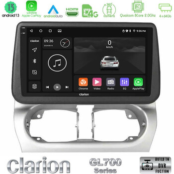 Clarion Gl700 Series Opel Corsa C/combo c 8core Android13 4+64gb Navigation Multimedia Tablet 9″ με Carplay &Amp; Android Auto u-gl7-Op1707