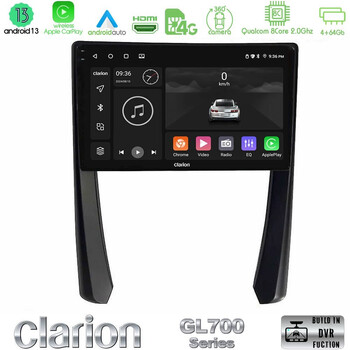 Clarion Gl700 Series 8core Android13 4+64gb Porsche 911/cayman/boxster Navigation Multimedia Tablet 9 με Carplay &Amp; Android Auto u-gl7-Pc2268