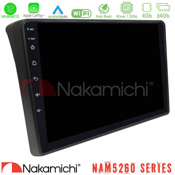 Nakamichi Nam5260 Series 4core Android12 4+64gb Fiat Ducato/citroen Jumper/peugeot Boxer Navigation Multimedia Tablet 9 με Carplay & Android Auto u-n44-Ft483