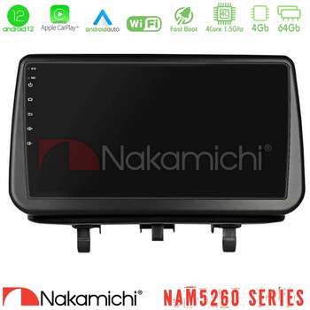 Nakamichi Nam5260 Series Opel Meriva b 2010-2017 4core Android12 4+64gb Navigation Multimedia Tablet 9″ με Carplay &Amp; Android Auto u-n44-Op1342