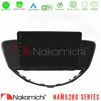 Nakamichi Nam5260 Series 4core Android12 4+64gb Subaru Tribeca 2007-2014 Navigation Multimedia Tablet 9 με Carplay & Android Auto u-n44-Su2062