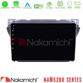 Nakamichi Nam5260 Series Suzuki Alto &Amp; Nissan Pixo 4core Android12 4+64gb Navigation Multimedia Tablet 9″ με Carplay & Android Auto u-n44-Sz0423