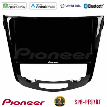 Pioneer sph-Pf97bt Series    Nissan Qashqai j11 (Auto A/c) Multimedia Station 9 (Tablet Style) με Carplay &Amp; Android Auto u-sph-Ns0004a