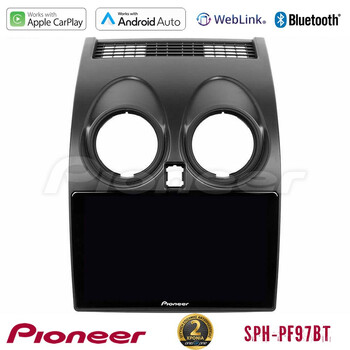Pioneer sph-Pf97bt Series    Nissan Qashqai j10 Multimedia Station 9 (Tablet Style) με Carplay &Amp; Android Auto u-sph-Ns0264