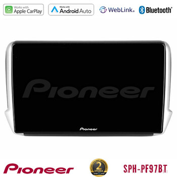 Pioneer sph-Pf97bt Series    Peugeot 208/2008 Multimedia Station 9 (Tablet Style) με Carplay &Amp; Android Auto u-sph-Pg0164