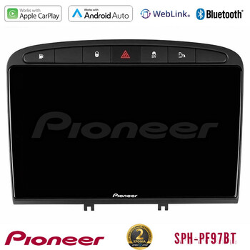 Pioneer sph-Pf97bt Series    Peugeot 308/rcz Multimedia Station 9 (Tablet Style) με Carplay &Amp; Android Auto u-sph-Pg705b