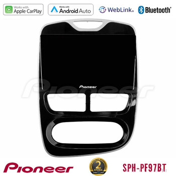 Pioneer sph-Pf97bt Series    Renault Clio 2012-2016 Multimedia Station 9 (Tablet Style) με Carplay &Amp; Android Auto u-sph-Rn783