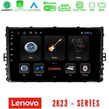Lenovo car pad vw mqb 2017-&Gt; 4core Android 13 2+32gb Navigation Multimedia 9 u-len-Vw0333