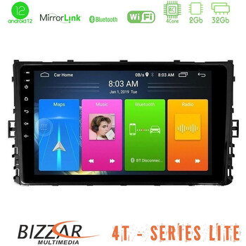 Bizzar 4t Series vw mqb 2017-&Gt; 4core Android13 2+32gb Navigation Multimedia Tablet 9 u-lvb-Vw0333