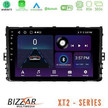 Bizzar xt2 Series 4core Android13 2+32gb vw mqb 2017-&Gt; Navigation Multimedia Tablet 9 u-xt2-Vw0333