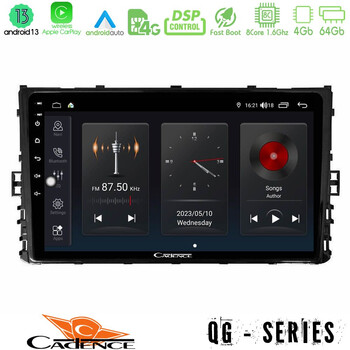 Cadence qg Series 8core Android13 4+64gb vw mqb 2017-&Gt; Navigation Multimedia Tablet 9 u-qg-Vw0333