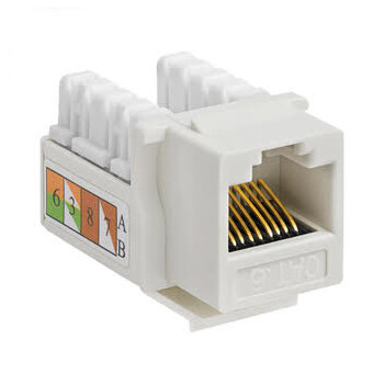 KEYSTONE JACK CAT6 UTP 90 degree