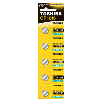 Toshiba CR1216 (blister 5 pcs) - CR1216 PW BP-5N