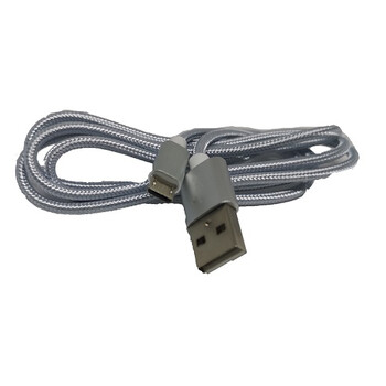 FTT6-078 ΚΑΛΩΔΙΟ Micro-USB Quick Charge 1m Ασημί