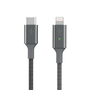 Belkin CAA006BT04GR Smart LED USB-C to Lightning Cable