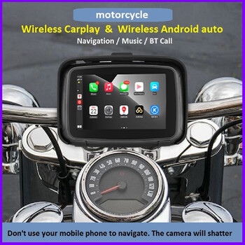 CARMEDIA CMM200 5” IPX7 WIRELESS CARPLAY MONITOR FOR MOTO