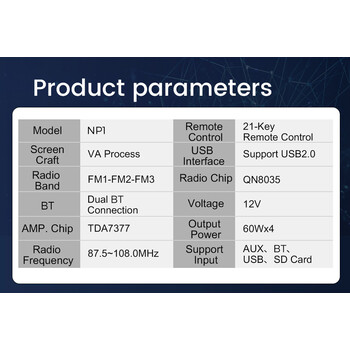 CARMEDIA CMU05 1DIN RCD
