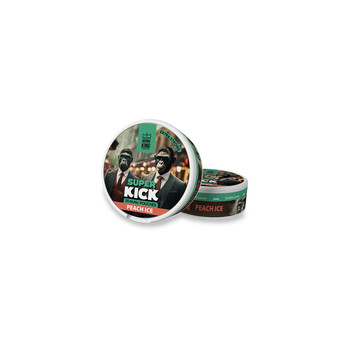 AK SUPER KICK Peach Ice Non Nicotine Pouches Extra Strong