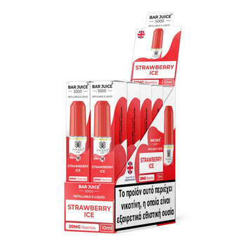 Bar Juice 5000 Strawberry Ice 10ml 20mg Nic Salts