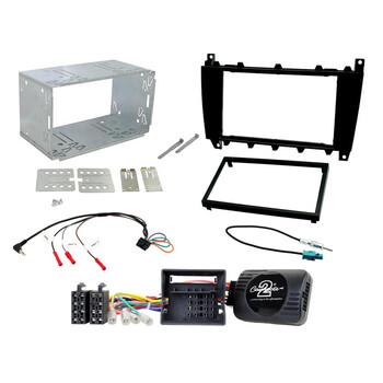 Connects2 Mercedes W203 Facelift 2din Intsallation Kitd-Ctkmb01