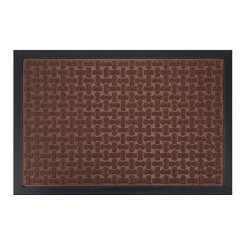 HOME USE πατάκι εισόδου HUH-0211, αντιολισθητικό, 60x40cm, 5mm πάχος, καφέ