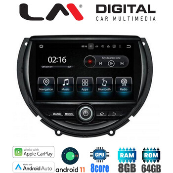 LM Digital - LM G845P79 Οθόνη OEM Multimedia Αυτοκινήτου για MINI COOPER 2014> (CarPlay/AndroidAuto/BT/GPS/WIFI/GPRS) electriclife