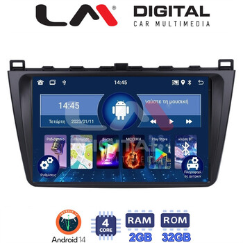 LM Digital - LM ZL4012 GPS Οθόνη OEM Multimedia Αυτοκινήτου για Mazda 6 2008 > 2012 (BT/GPS/WIFI/GPRS) electriclife