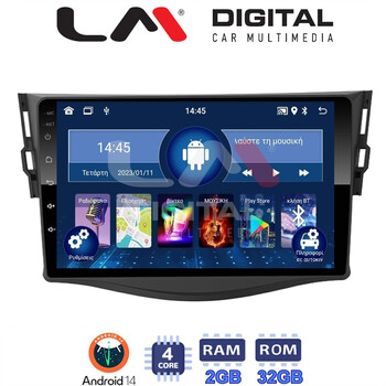 LM Digital - LM ZL4018 GPS Οθόνη OEM Multimedia Αυτοκινήτου για TOYOTA RAV4 2006 > 2012 (BT/GPS/WIFI) electriclife