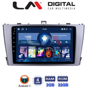 LM Digital - LM ZL4027 GPS Οθόνη OEM Multimedia Αυτοκινήτου για TOYOTA AVENSIS T27 2009 > 2016  (BT/GPS/WIFI) electriclife