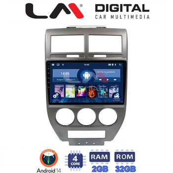 LM Digital - LM ZL4251 GPS Οθόνη OEM Multimedia Αυτοκινήτου για JEEP COMPASS 2007>2011 (BT/GPS/WIFI) electriclife