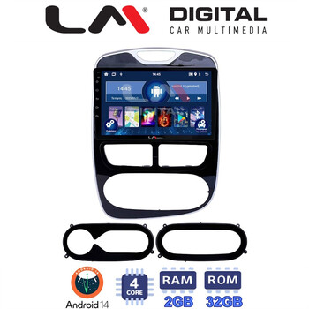 LM Digital - LM ZL4320 GPS Οθόνη OEM Multimedia Αυτοκινήτου για RENAULT CLIO 2012 > 2015  (BT/GPS/WIFI) electriclife