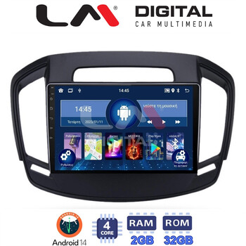 LM Digital - LM ZL4338 GPS Οθόνη OEM Multimedia Αυτοκινήτου για OPEL INSIGNIA  2014> (BT/GPS/WIFI) electriclife