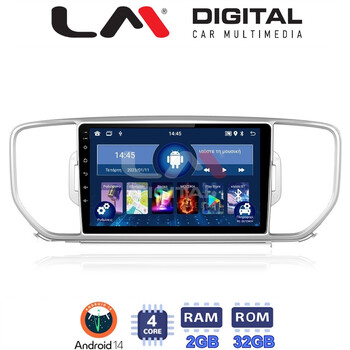 LM Digital - LM ZL4527 GPS Οθόνη OEM Multimedia Αυτοκινήτου για KIA SPORTAGE 2016>2019 (BT/GPS/WIFI) electriclife
