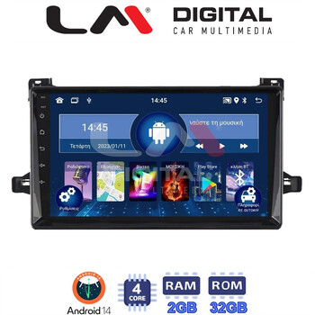 LM Digital - LM ZL4562 GPS Οθόνη OEM Multimedia Αυτοκινήτου για TOYOTA PRIUS 2016>  (BT/GPS/WIFI) electriclife